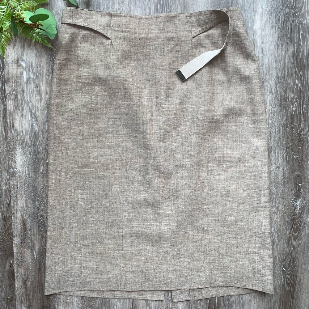 Armani Collezioni Belted Pencil Skirt